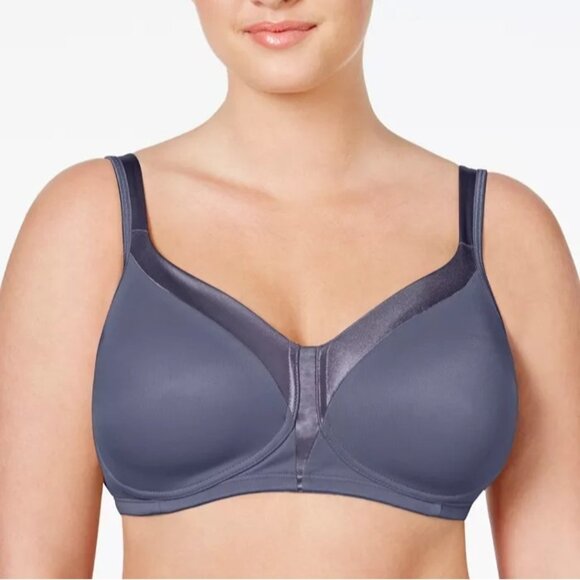 LN Playtex Full Figure 18 Hour Sleek & Smooth Wireless Bra Sz 38DDD Private Jet - Picture 1 of 10